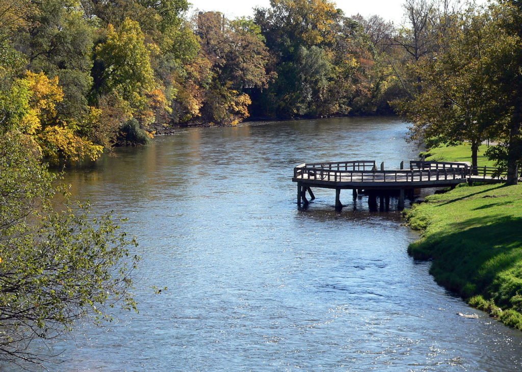 Huron River is a great benefit of living in ann arbor, michigan