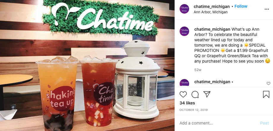 chatime ann arbor best tea